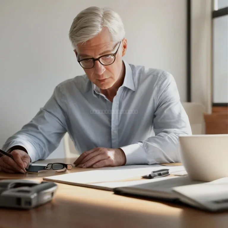 Seniorin und Beraterin besprechen Dokumente